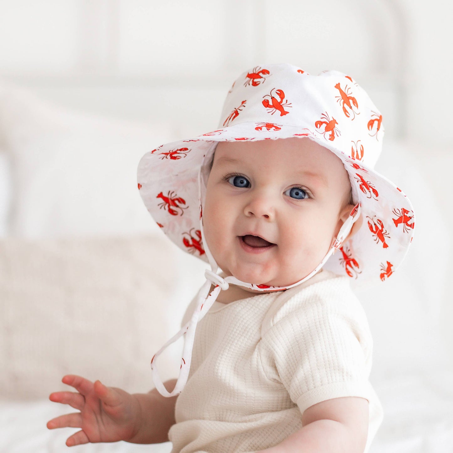 Huggalugs - Lobster Bucket Hat UPF 50+ Baby & Toddler