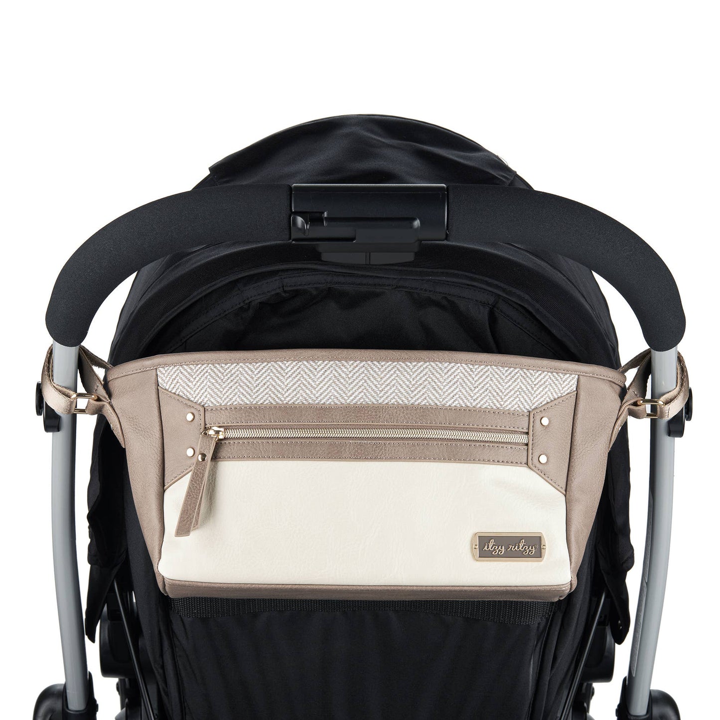 Itzy Ritzy - Vanilla Latte Travel Stroller + Wagon Caddy