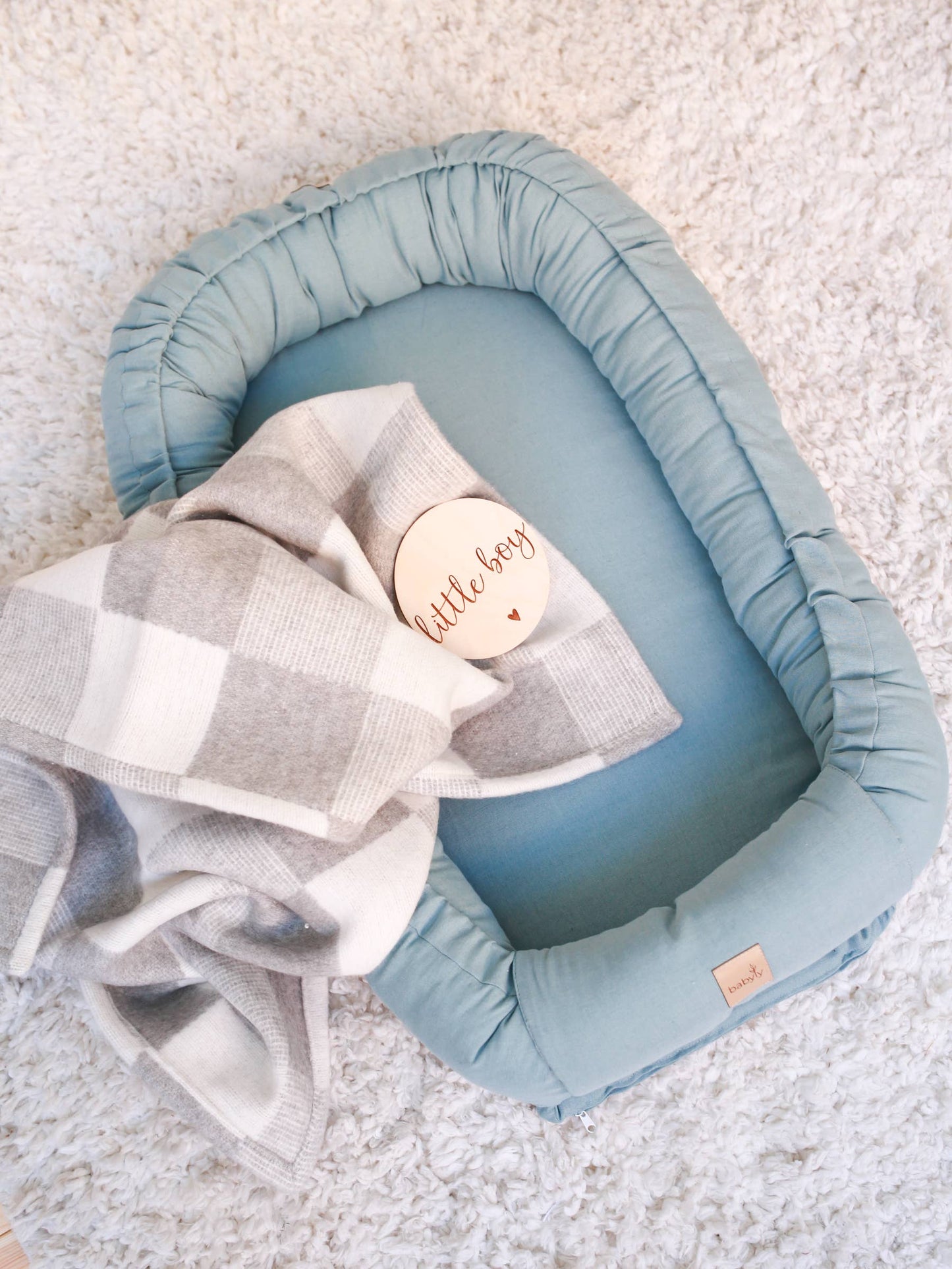 BABYLY - Babyly - toddler lounger washed cotton