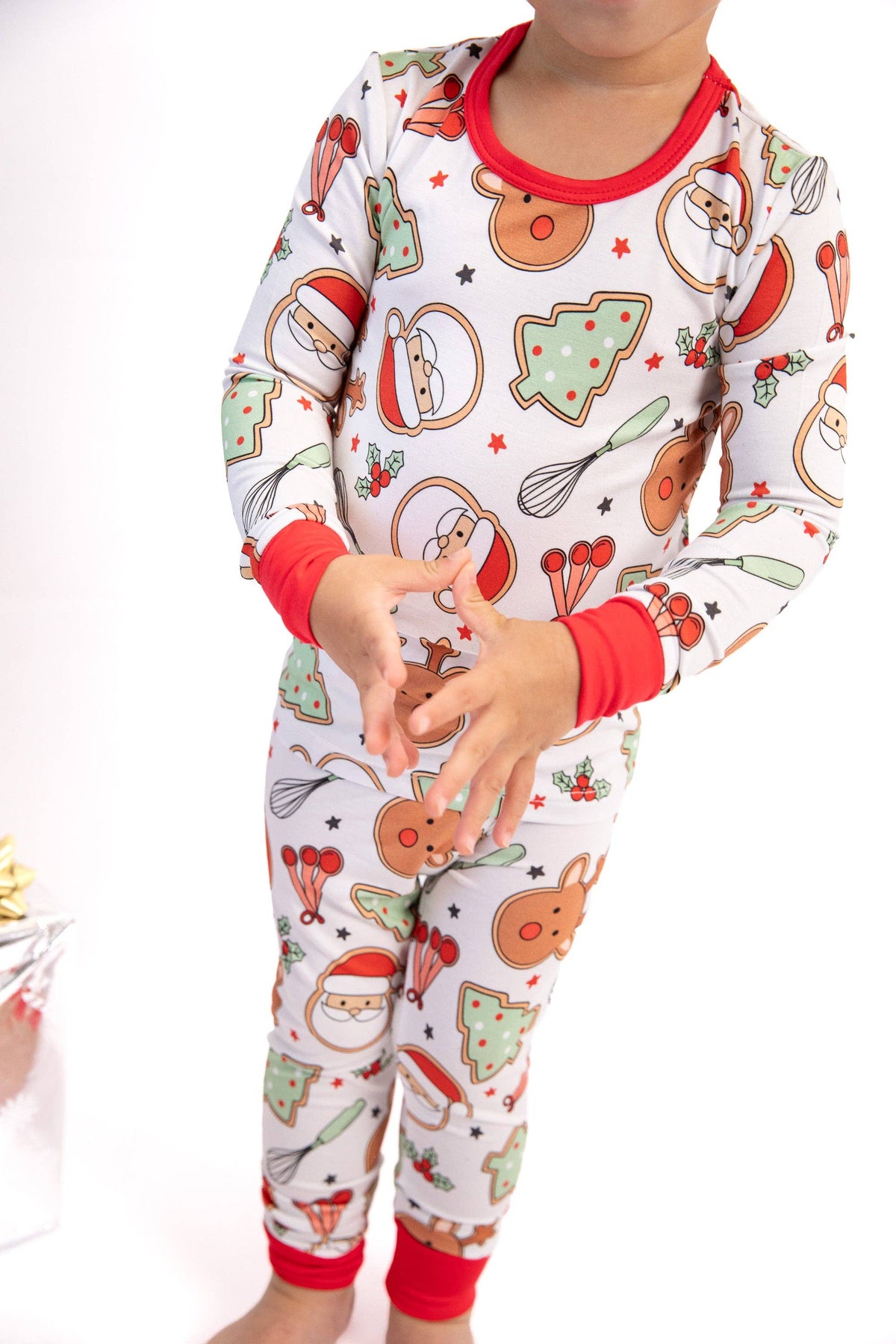Tiny toes Baby Co - Christmas Cookies Bamboo Toddler 2 Piece Set