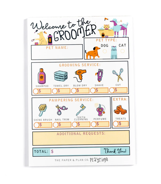 The Paper and Plan Co. - Groomer Playtime Pad®