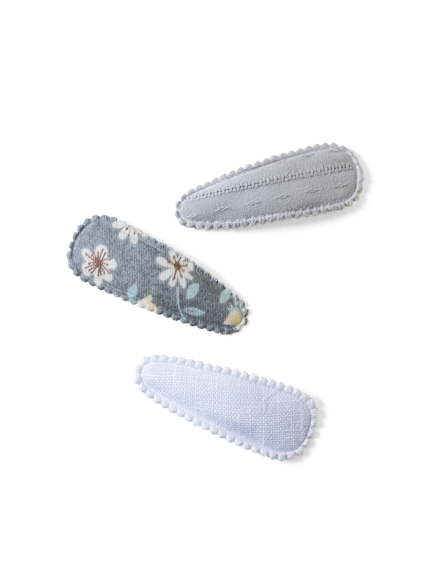 Colored Organics - KENDI Baby Hair Clips 3 Pack - Mist Floral