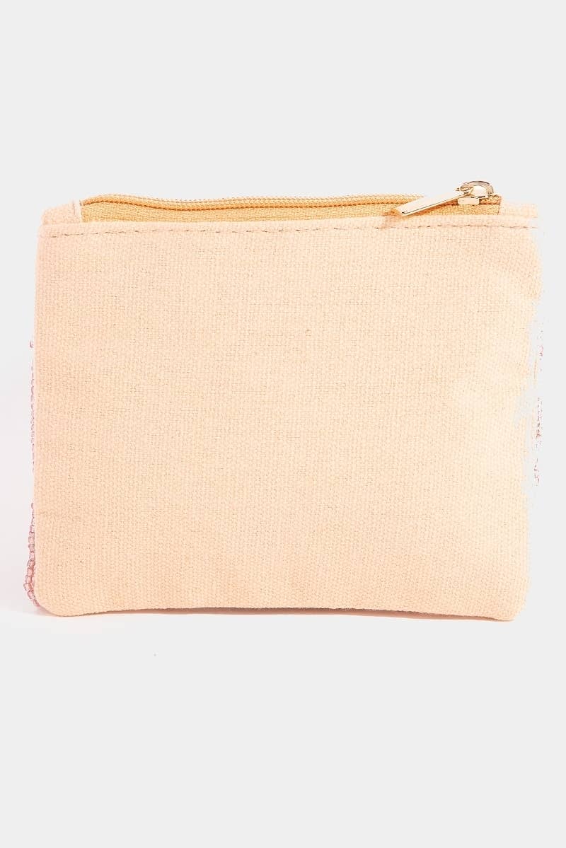 Collections by Fame Accessories - Pearl And Seeded Mom Coin Purse