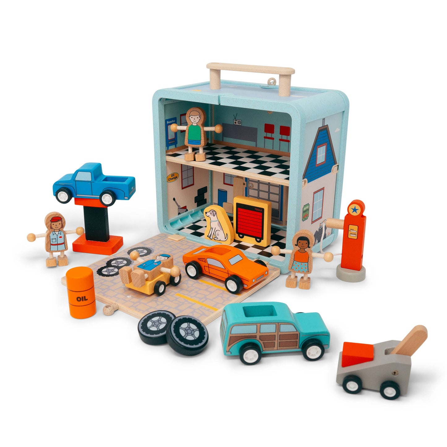 Jack Rabbit Creations - Suitcase Series: Auto Repair Shop