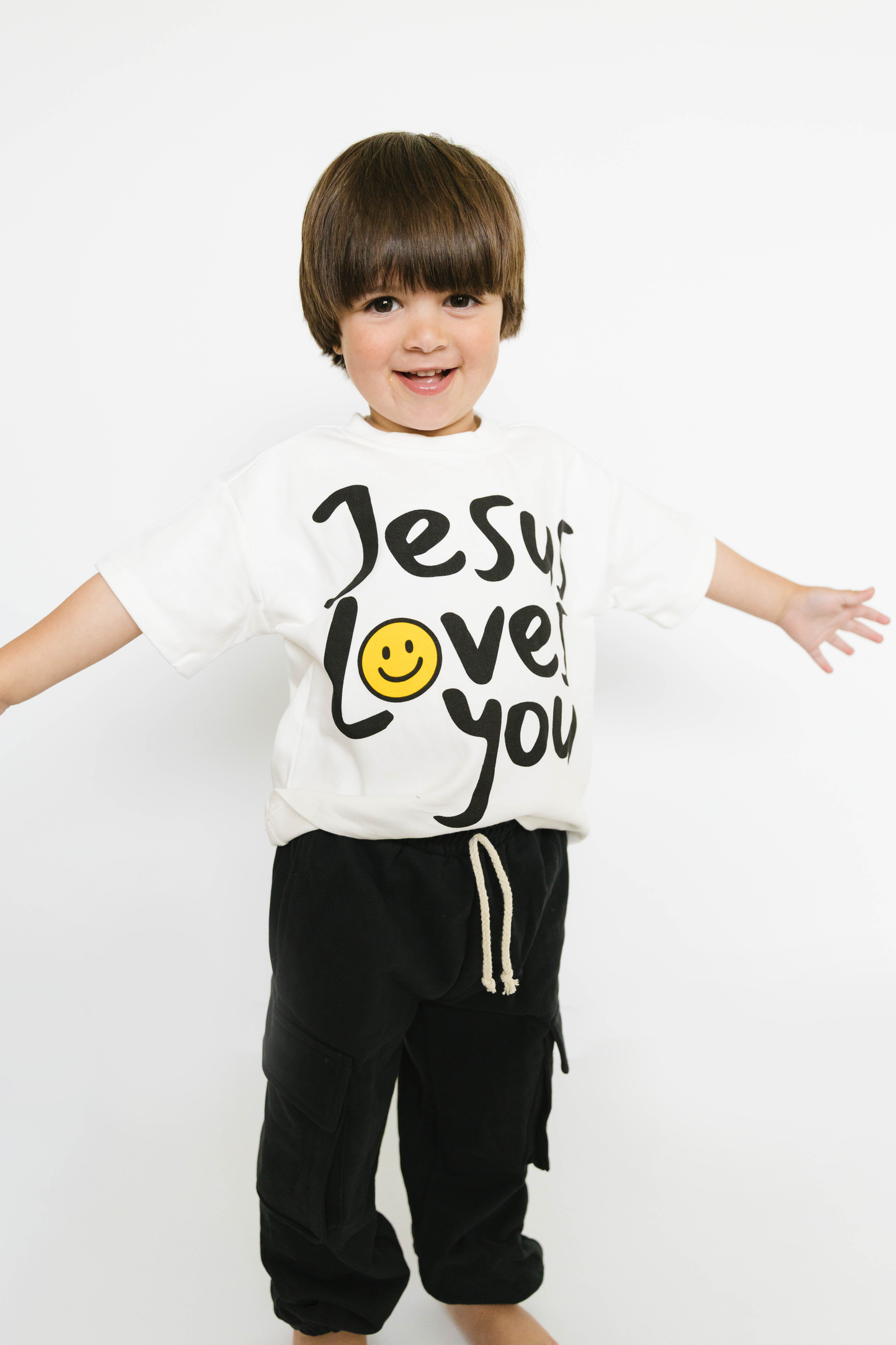 Little One Shop - Black Cargo Joggers