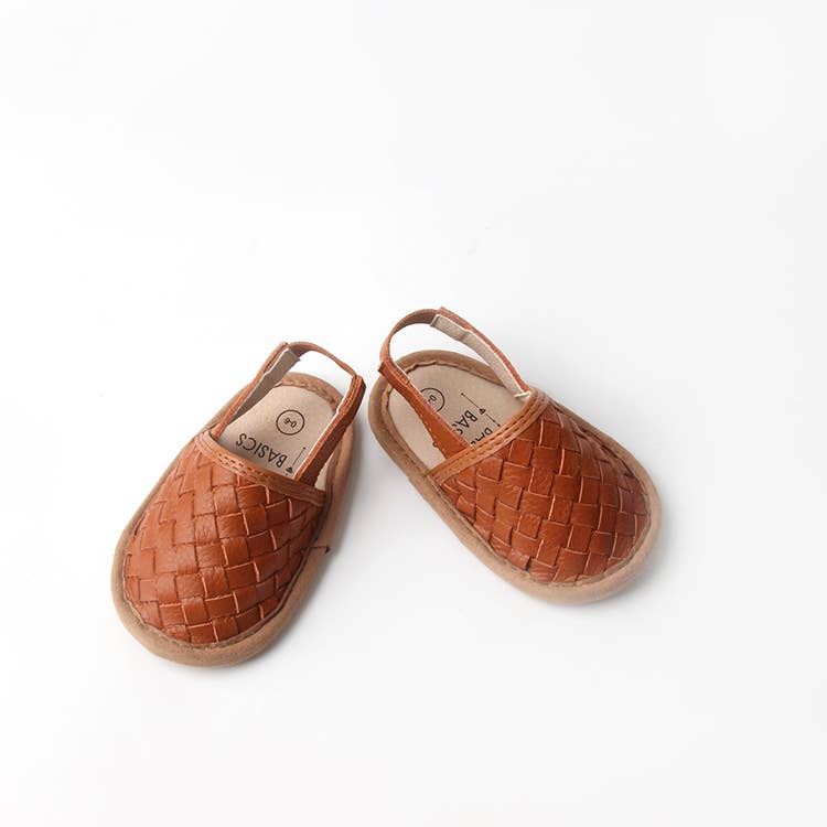 Babe Basics - Woven Leather Baby Sandals