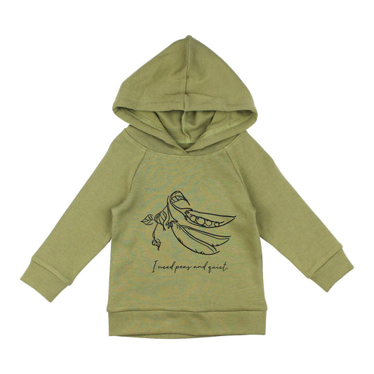 L'ovedbaby - Sage Peas | Kids' Organic Raglan Hoodie