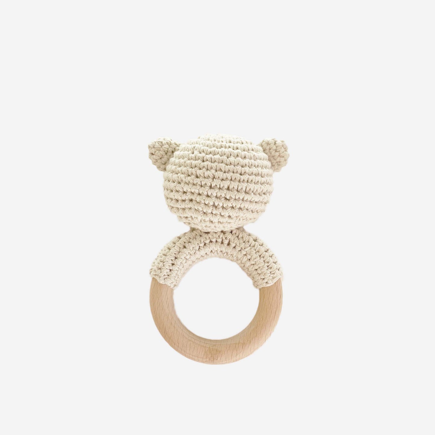 The Blueberry Hill - Teether Bear Cotton Rattle Baby Newborn Gift Toy