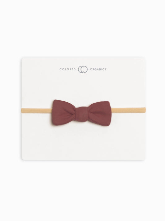 Colored Organics - Organic Baby Dainty Bow Headband - Berry