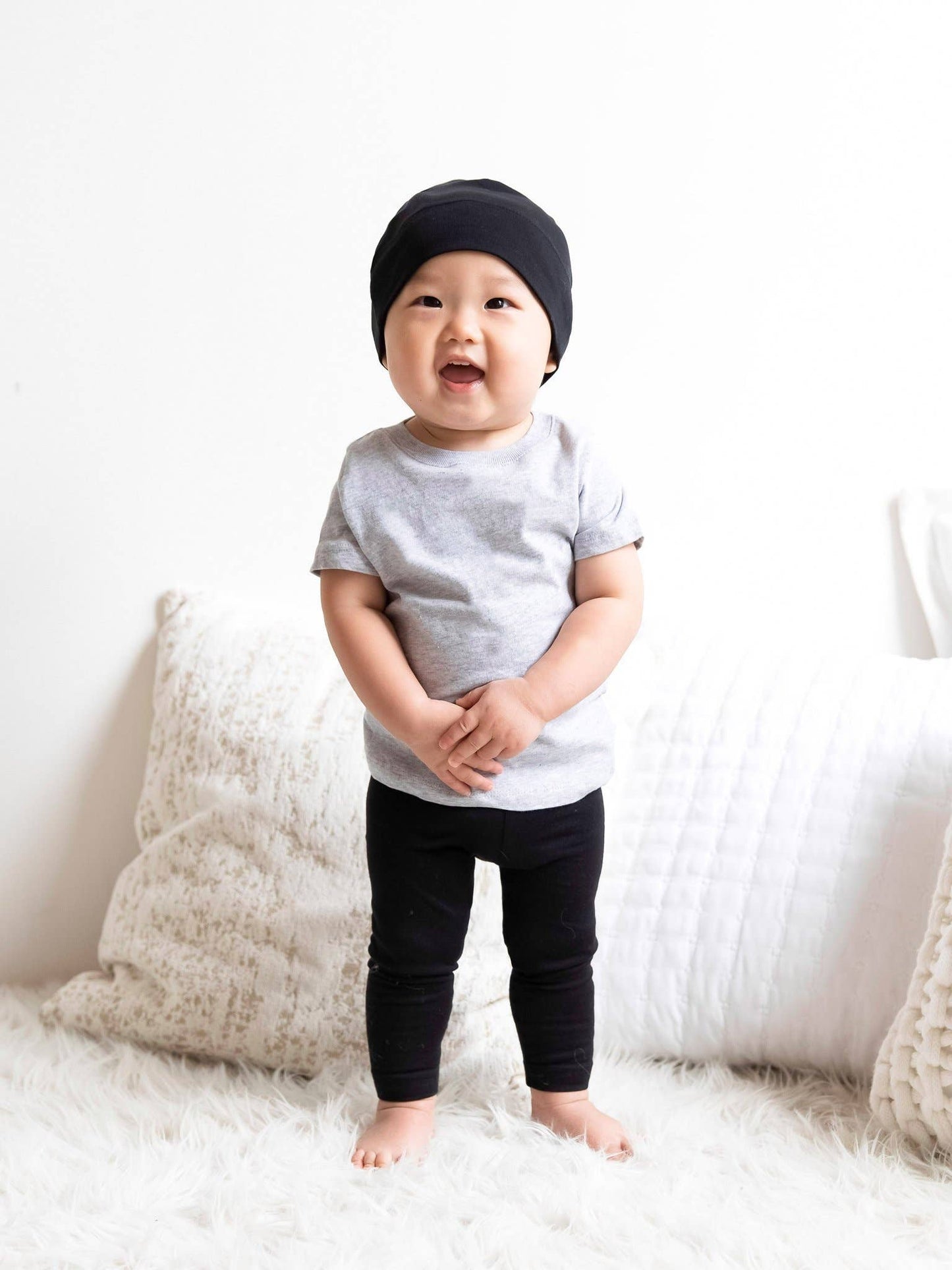 Colored Organics - Organics Baby and Kids Jay Leggings - Black