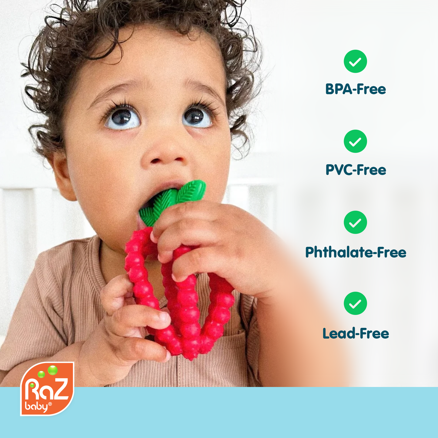 RaZbaby - RaZberry Bites Teething Toy - Blue