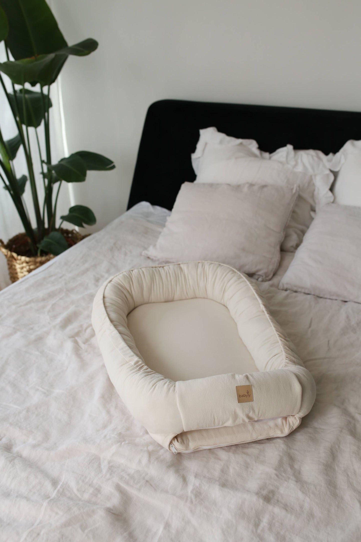 BABYLY - Babyly - toddler lounger washed cotton