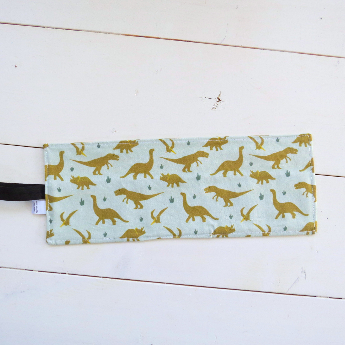 PaperFromHeaven - Dinosaur Crayon Roll-Up – Travel Art Organizer for Kids