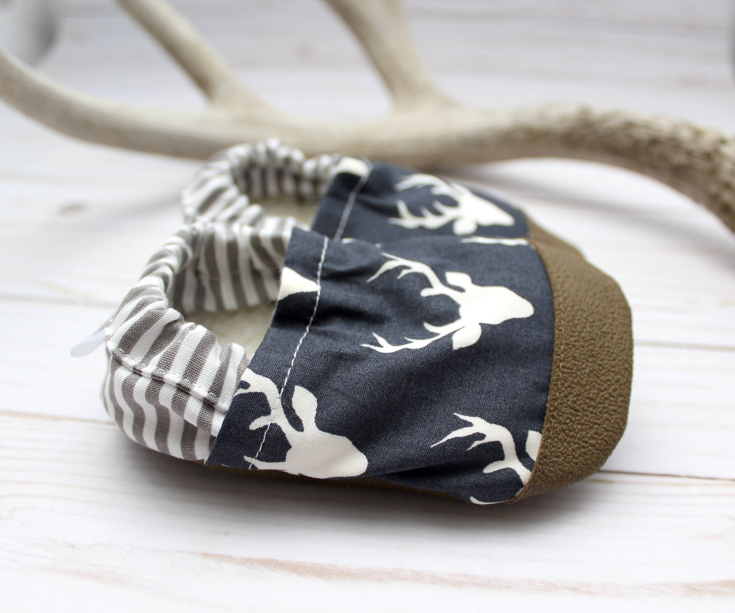 Scooter Booties - Navy Buck Baby Shoes: 12 - 18 months