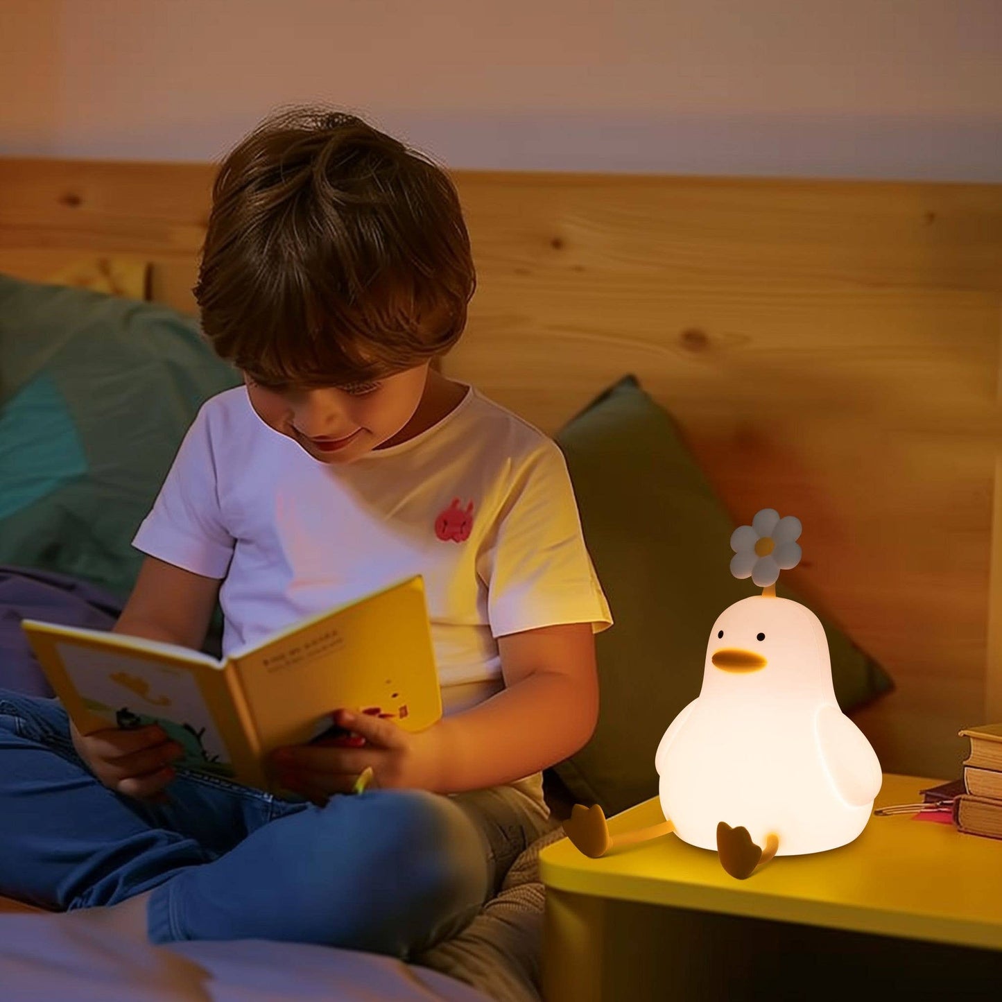 Zoe Sage - Duck LED Night Light USB Rechargeable Animal Touch Control Lamp