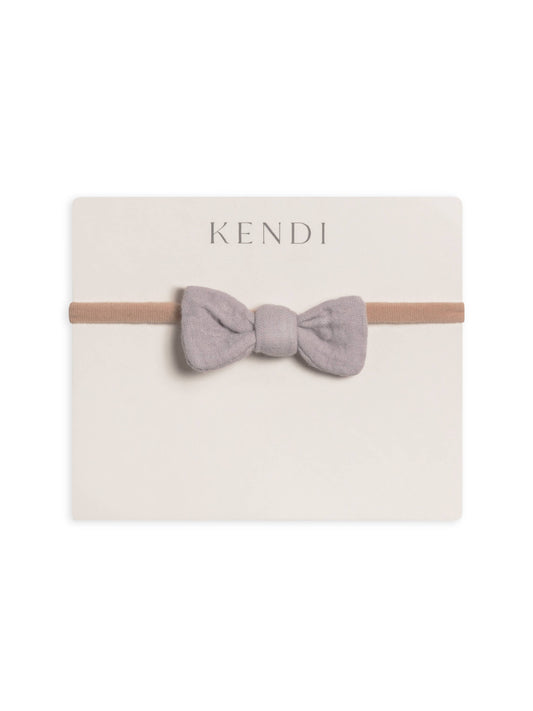 Colored Organics - Organic Baby Muslin Dainty Bow Headband - Lilla