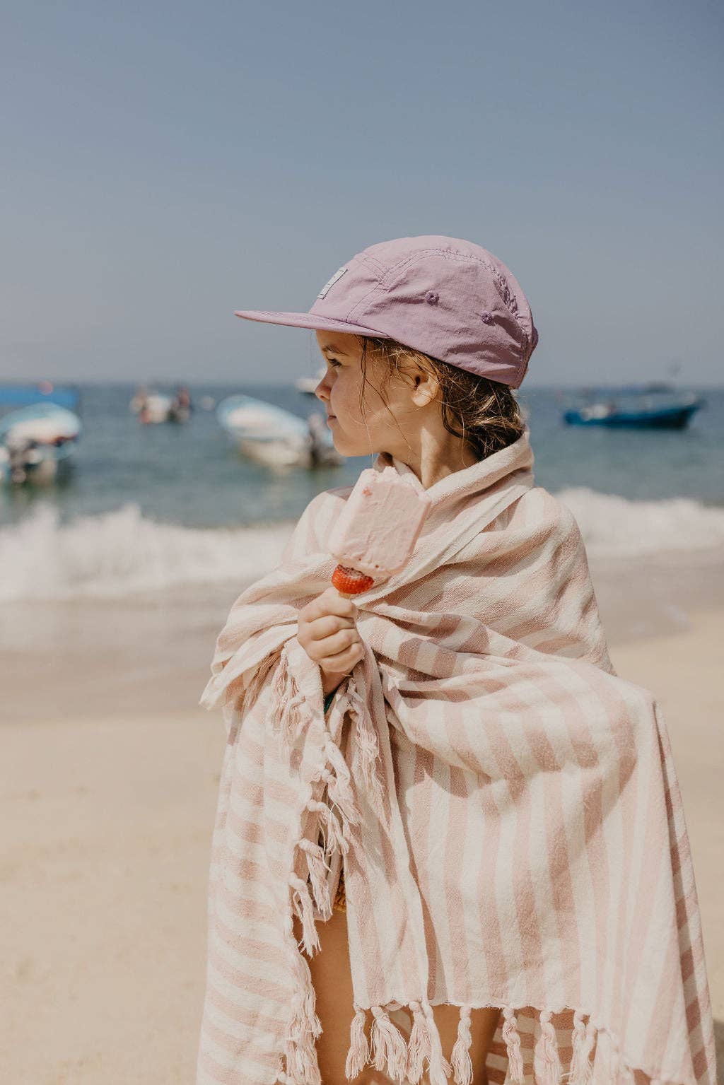 HEY AUGUST CO - Five-panel cap in Lavender