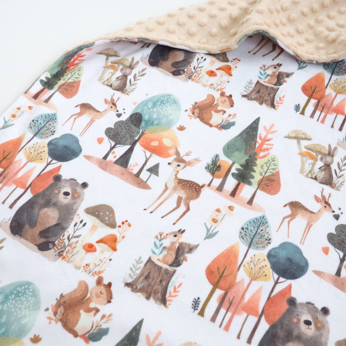 Honey Lemonade - Baby & Toddler Minky Blanket -Enchanted Forest