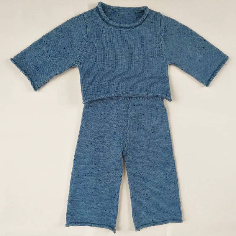 Zoe Jay - Speckled Ribbed Knit Two Piece Set