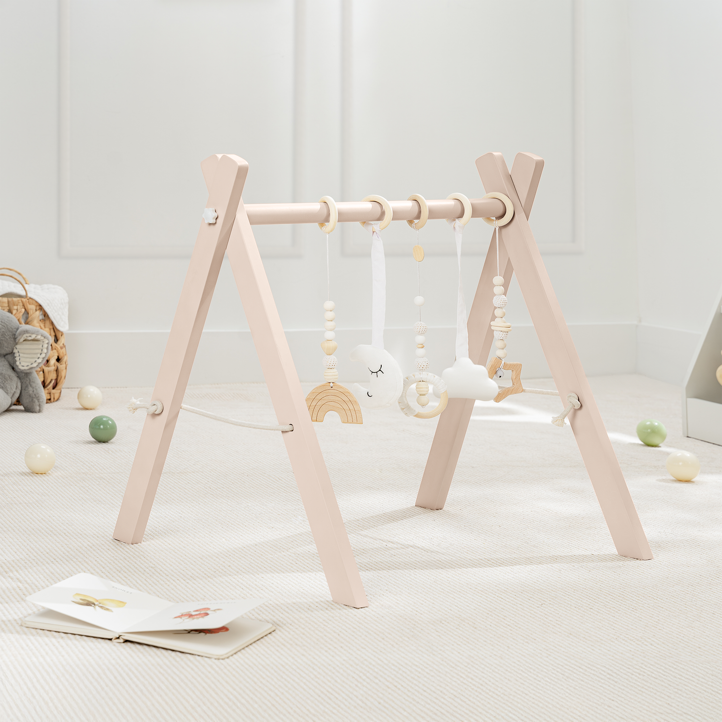 Comfy Cubs - Wooden Baby Play Gym, Baby Activity Gym by Comfy Cubs
