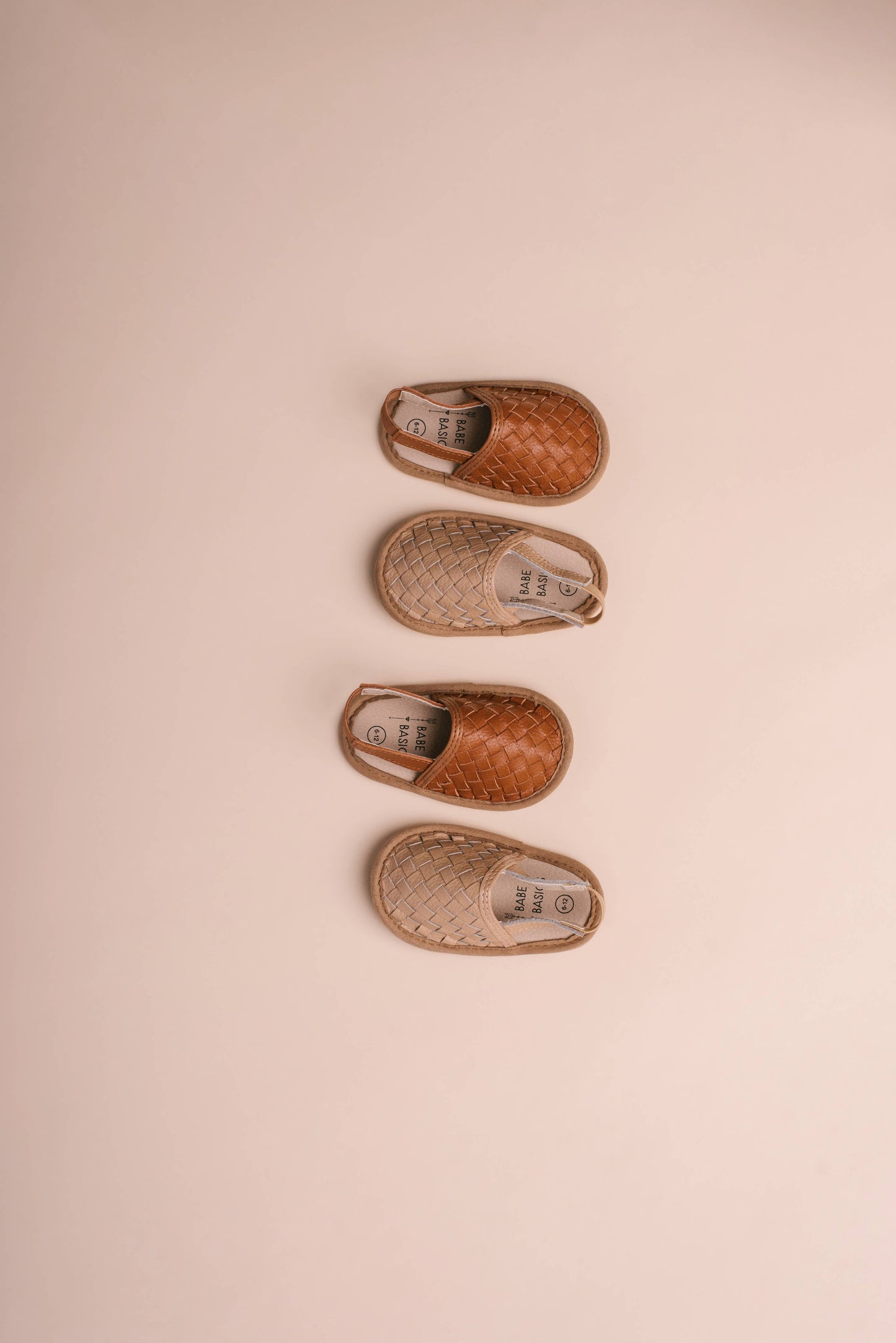 Babe Basics - Woven Leather Baby Sandals