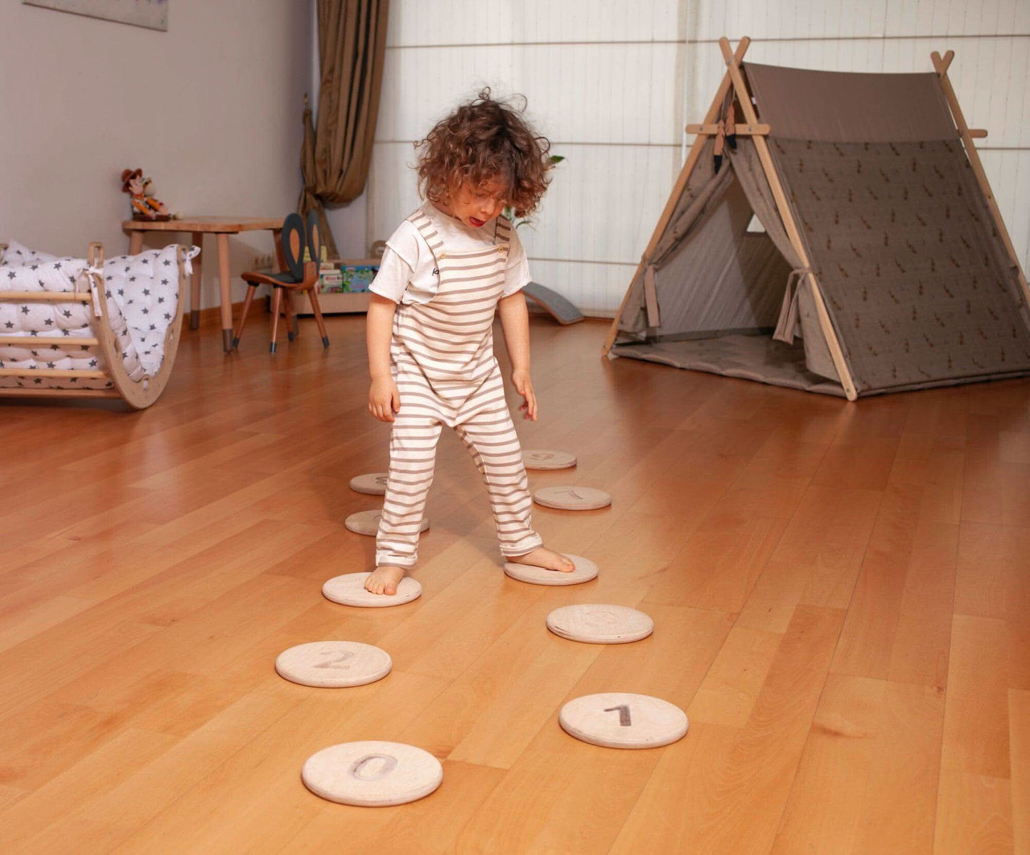 Montessori Balance Beam and Stepping Stones Set - online purchase only