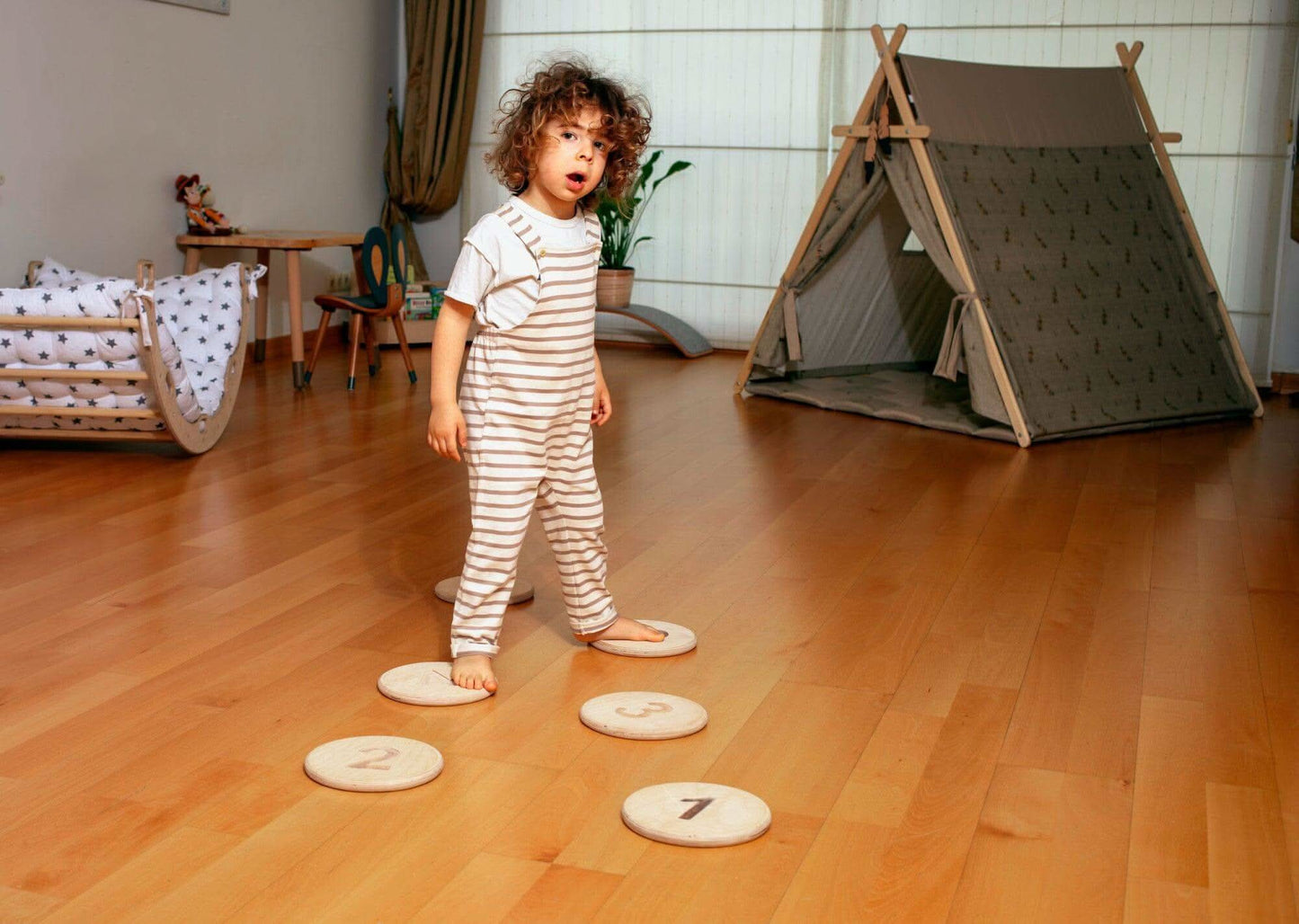 Montessori Balance Beam and Stepping Stones Set - online purchase only