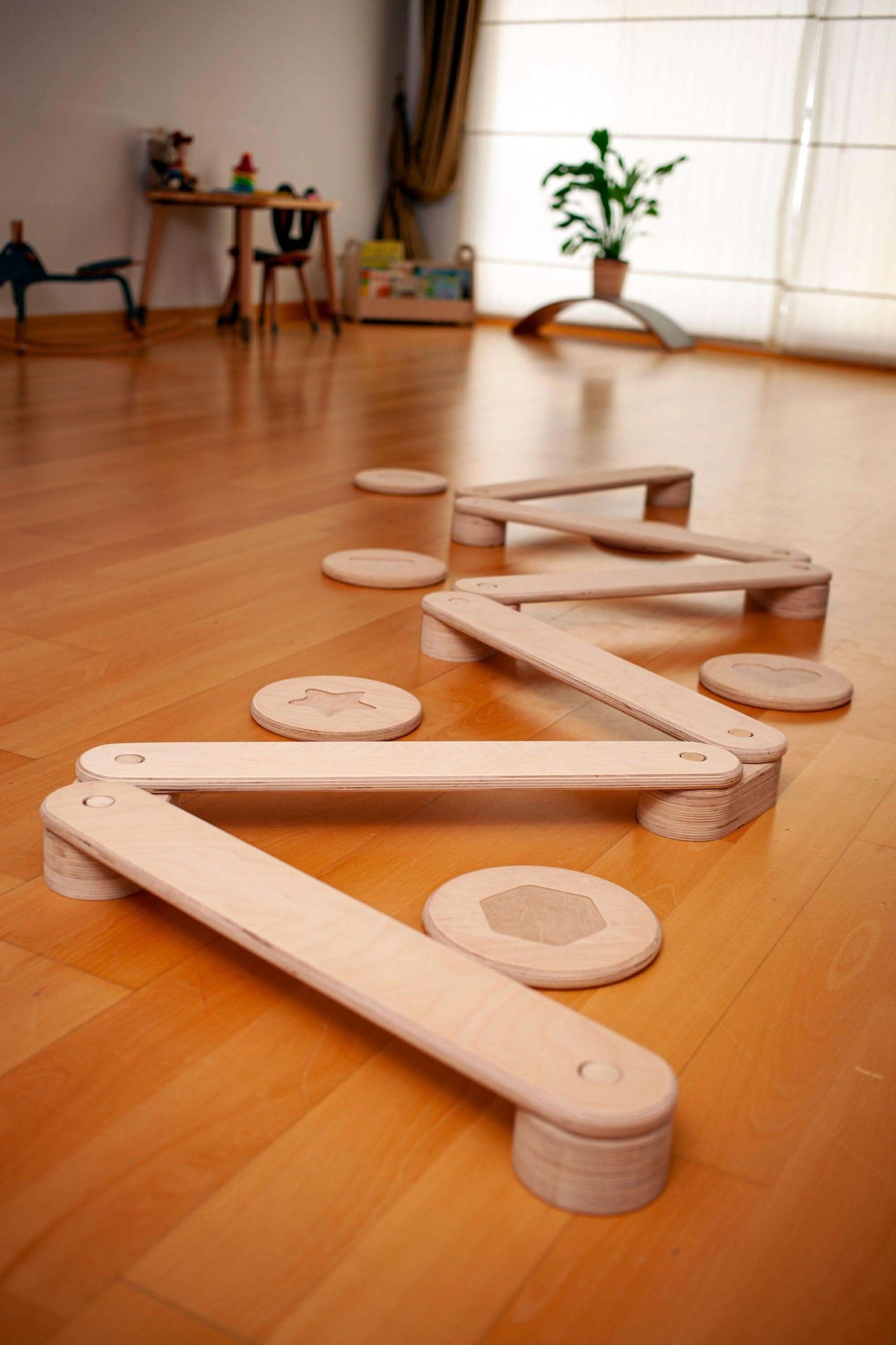 Montessori Balance Beam and Stepping Stones Set - online purchase only