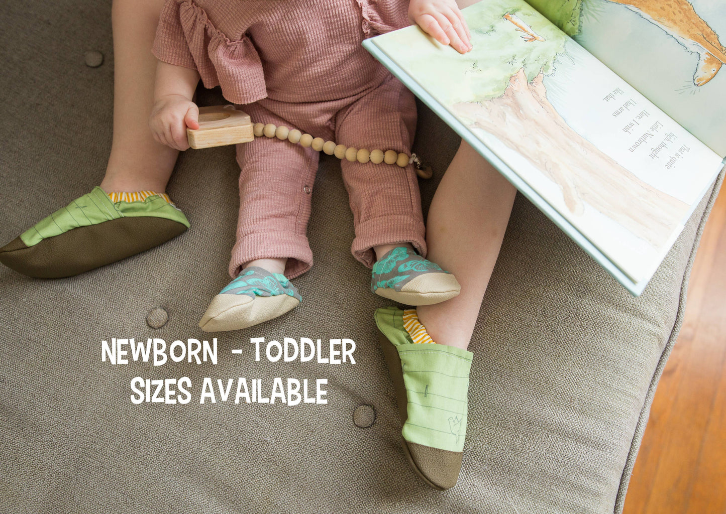 Scooter Booties - Retro Space Baby Shoes 6-12m