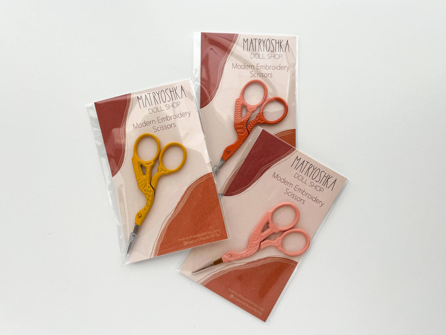Matryoshka Doll Shop - Bird scissors, small sewing scissors, stork scissors