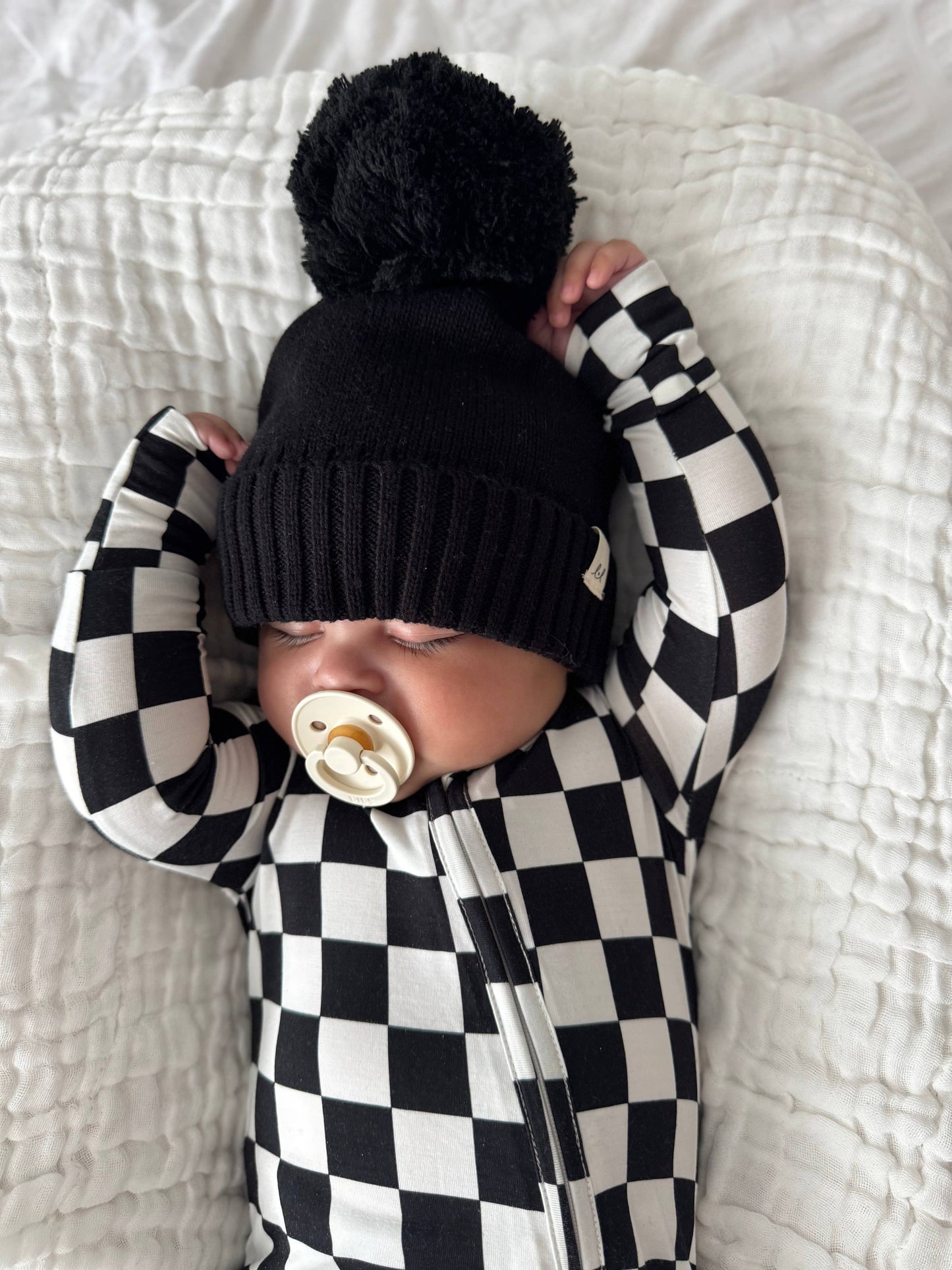 Luna + Luca - Luna + Luca Pom Beanie - Midnight