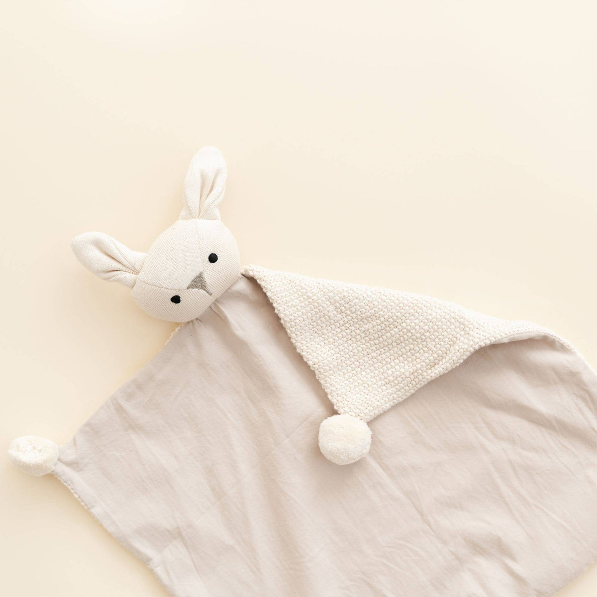 Crane Baby - Avery Organic Baby Lovey Blanket (Ollie The Bunny)