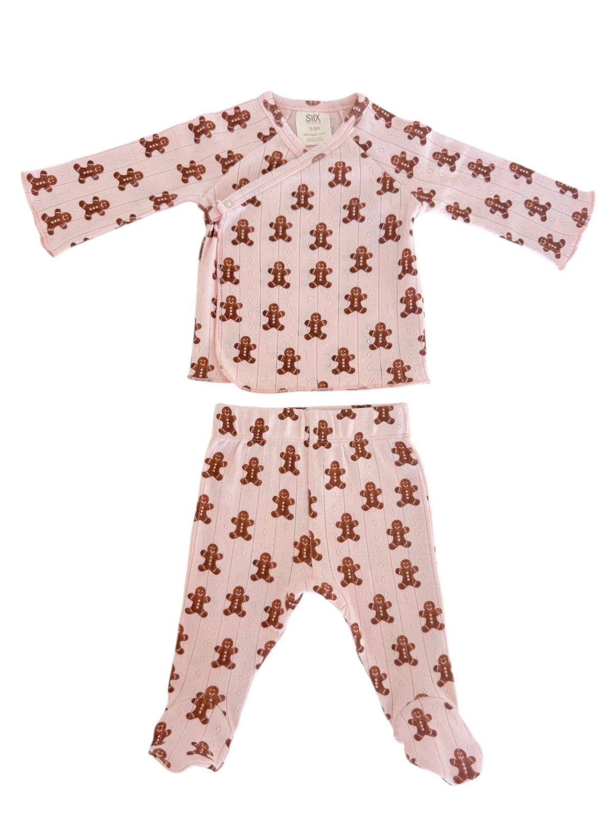 SIIX Collection - Blush Gingerbread / Organic Pointelle Newborn Set