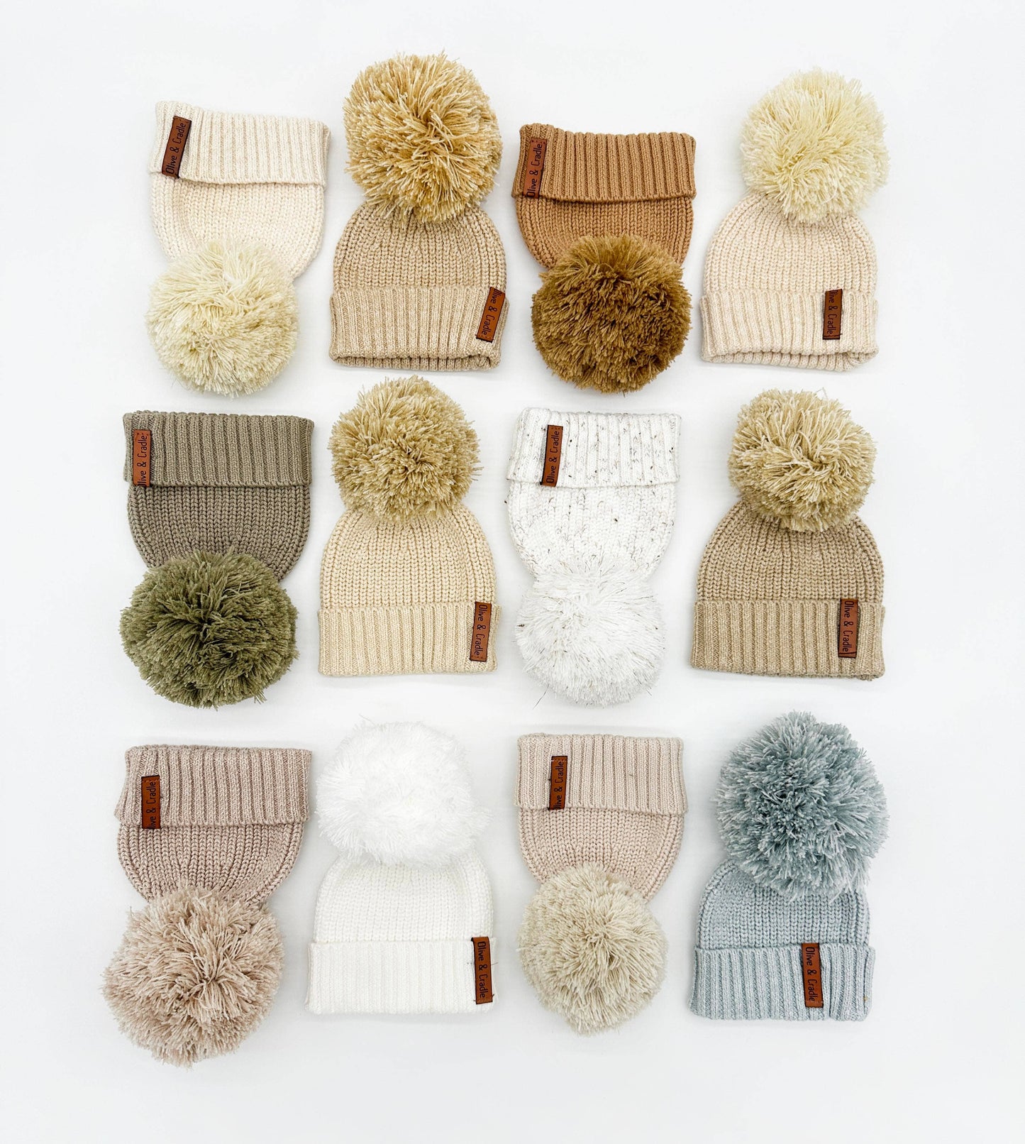 OLIVE & CRADLE - Cotton Pom Beanie