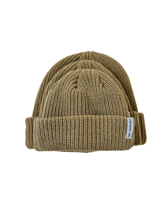 HEY AUGUST CO - Thick knit Beanie in Pebble (Baby-Toddler-Youth/Adult)