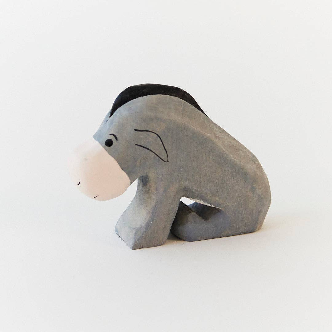 Sarah’s Silks - Eeyore Wooden Figure