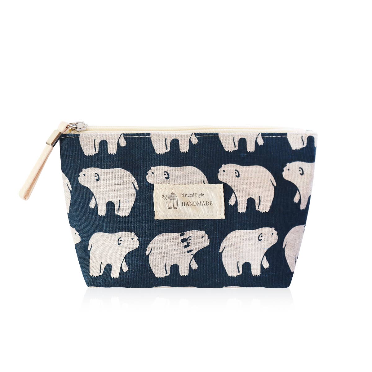 Mini Momo - Small Makeup Bag Cute Print Cosmetic Toiletry Pouch