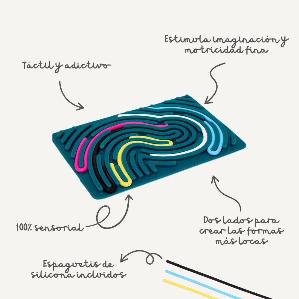 Miniland Educational - Flexhetti: Activity - Silicone fidget with activities