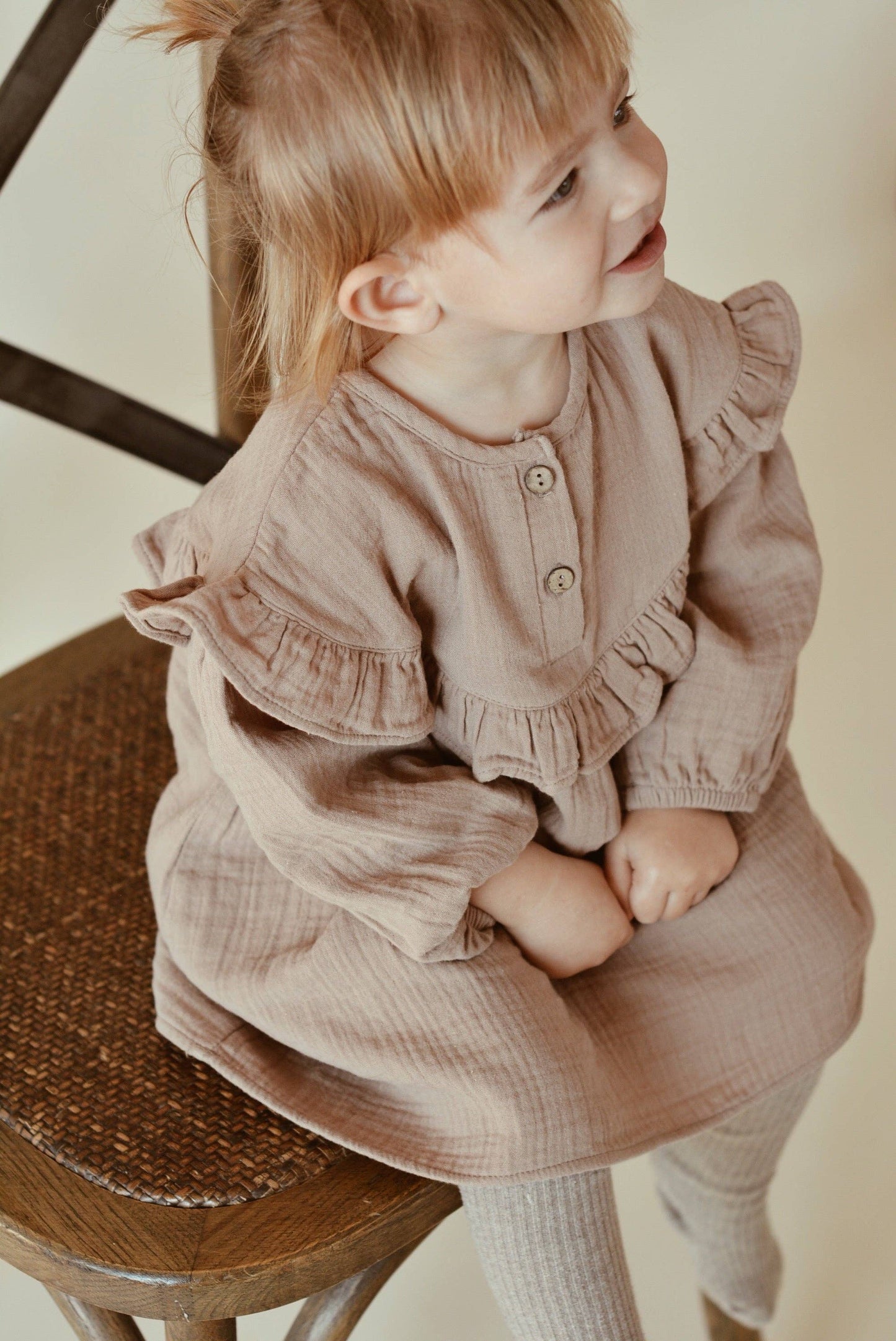 Eli & Nev - Baby / Kids Girl Muslin Long-Sleeves Dress 100% Cotton