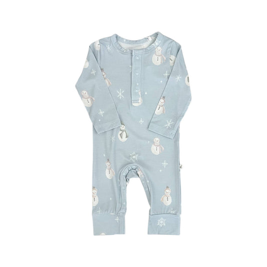 Emi Lei - Bamboo Long Sleeve Sleeper | Snowman