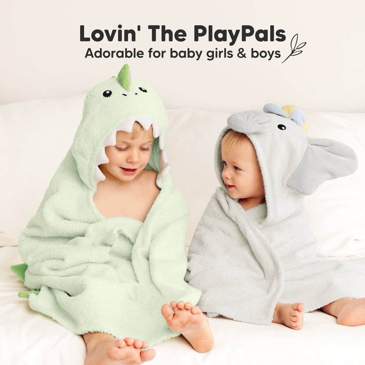 KeaBabies - Playpals Hooded Baby Bath Towels for Newborn