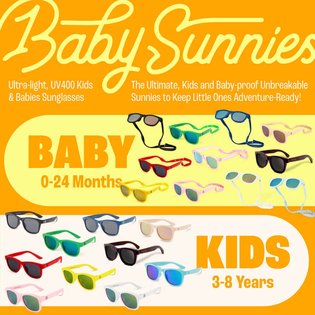 Baby Sunnies - Transparent Pink Polarized Baby Sunglasses with Strap 0-24 Months