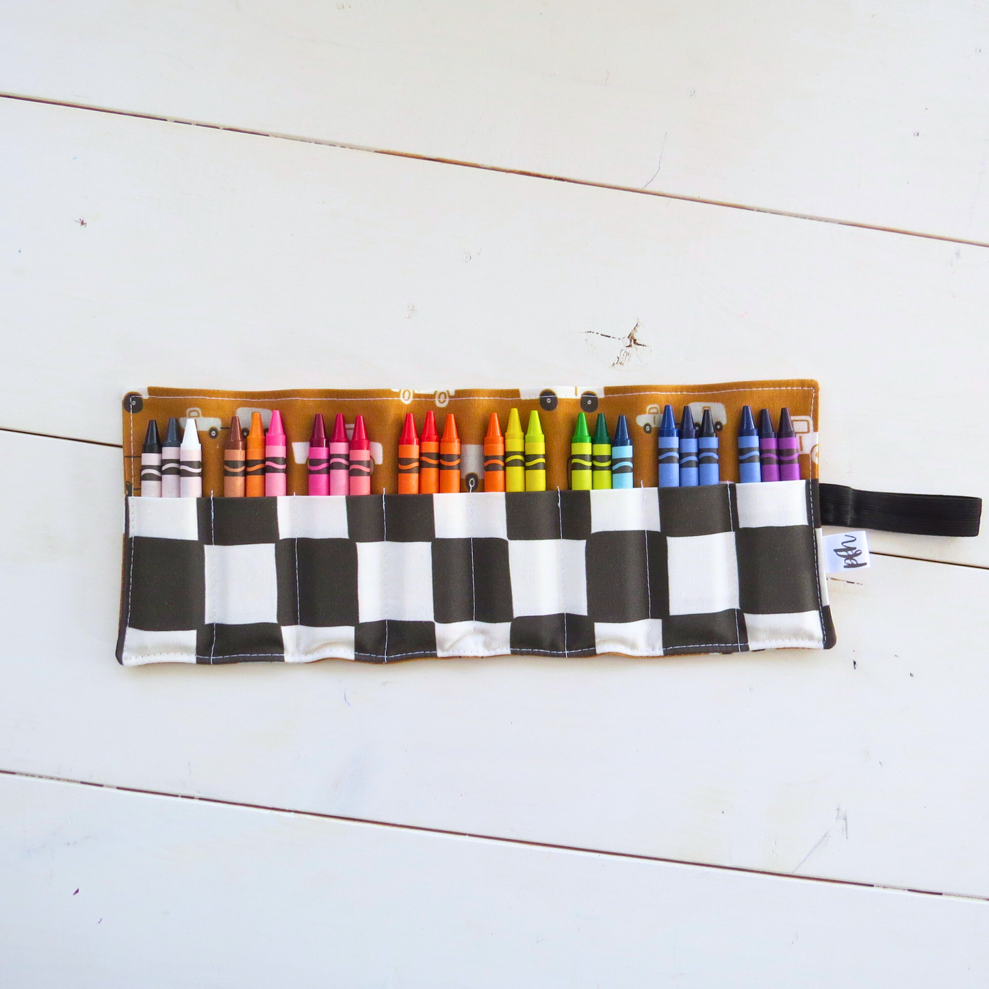 PaperFromHeaven - Car + Truck Crayon Roll-Up – Travel Art Organizer for Kids
