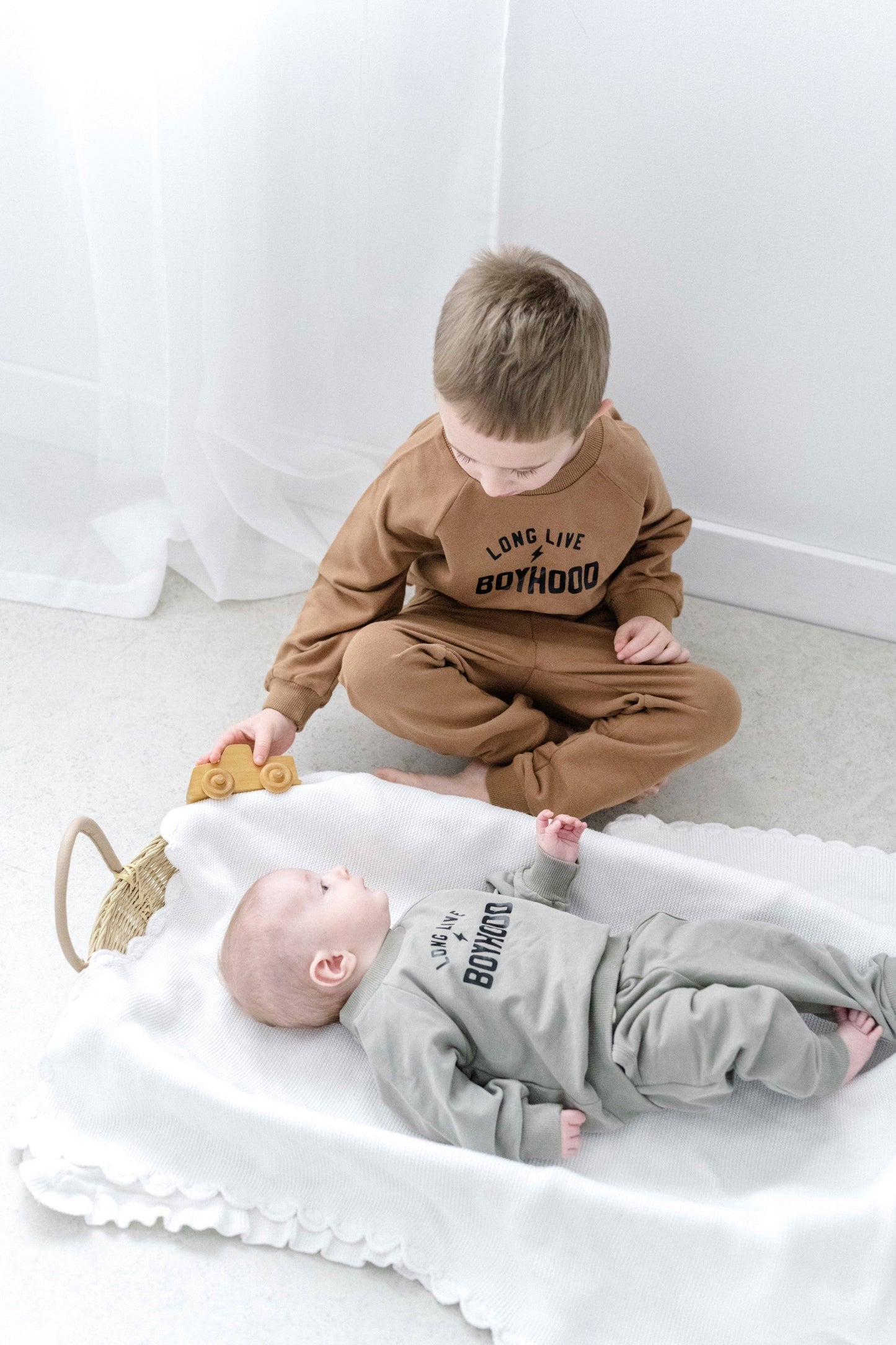 Tiny toes Baby Co - Long Live Boyhood organic lounge set