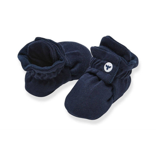 Burt's Bees Baby - Solid Organic Cotton Baby Booties - Midnight