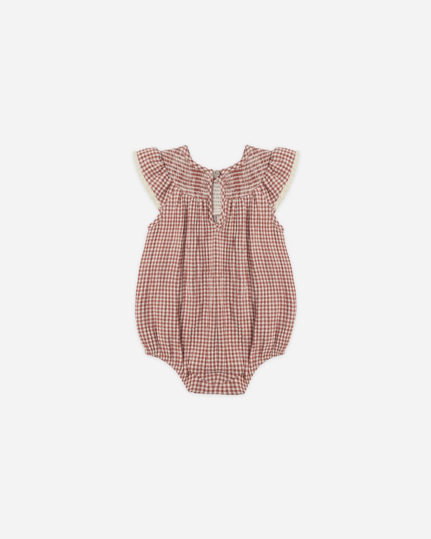 Quincy Mae - Lenore Romper || Red Gingham