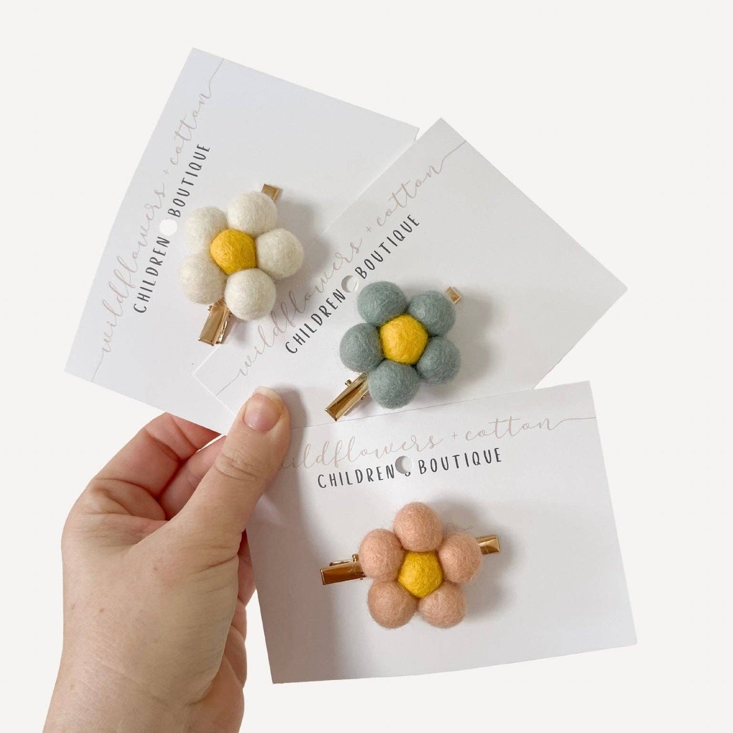 Wildflowers + Cotton - Daisy Hair Clips