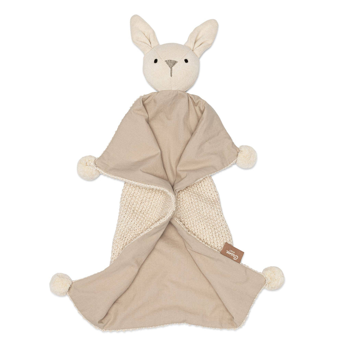 Crane Baby - Avery Organic Baby Lovey Blanket (Ollie The Bunny)