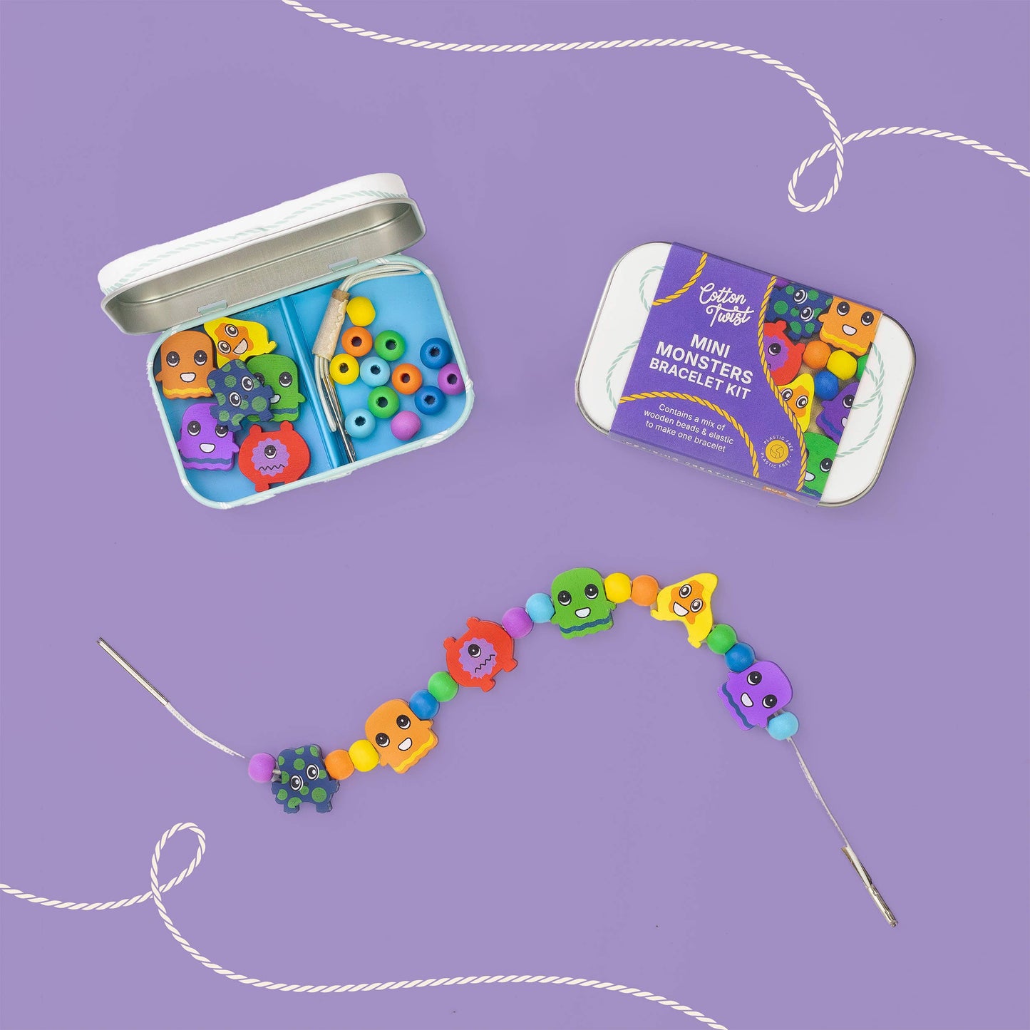 Cotton Twist - Mini Monsters Bracelet Gift Kit