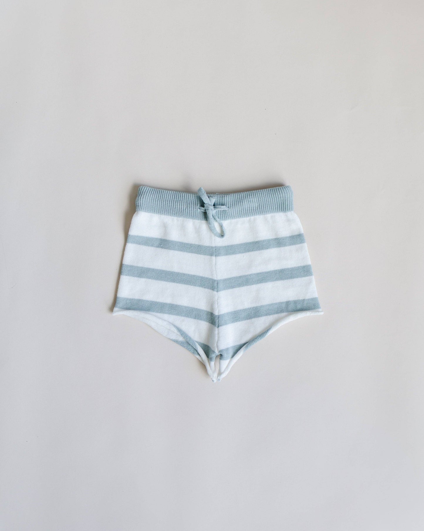 Pine Kids - Summer Knit Shorts - Steel Stripe